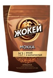 Кофе, Жокей 70 г Мокка растворимый сублимированный мягк. упак.