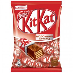 Конфеты, Kit Kat (Кит Кат) 169 г молочный шоколад с хрустящей вафлей