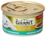 Консервы для кошек, Gourmet (Гурме) 85 г Голд с курицей и лососем