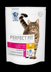 Корм для кошек, Perfect Fit (Перфект Фит) 190 г Эдалт с курицей