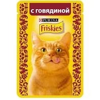 Консервы, Friskies (Фрискис) 85 г говядина в подливе для кошек пауч