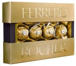 Конфеты, Ferrero Rocher (Ферреро Роше) 125 г №1 Премиум хрустящие из молочного шоколада с начинкой из крема и лесного ореха 10 конфет коробка