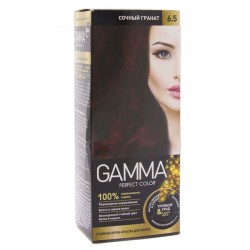 Крем-краска для волос, Gamma (Гамма) 50 г Перфект колор 6.5 сочный гранат