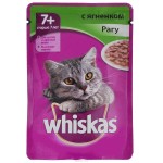 Корм для кошек влажный, Whiskas (Вискас) 85 г старше 7 лет рагу с ягненком пауч