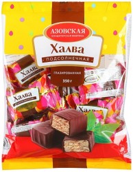 Конфеты, 350 г Халва подсолнечная глазированная