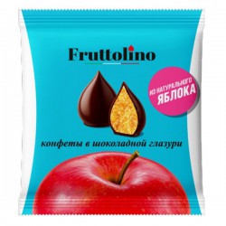 Конфеты, Fruttolino (Фруттолино) 140 г Яблоко в шоколадной глазури