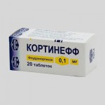 Кортинефф, табл. 0.1 мг №20