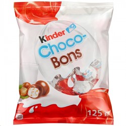 Конфеты, Kinder (Киндер) 46 г №1 ЧокоБонс (из молочного шоколада с молочно-ореховой начинкой) пакет