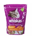 Корм для кошек, Whiskas (Вискас) 800 г Вкусные подушечки с нежным паштетом курицей уткой индейкой мягк. упак.