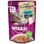 Корм для кошек, Whiskas (Вискас) 85 г Мити Мясная коллекция кролик мягк. упак.