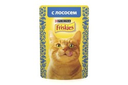 Консервы, Friskies (Фрискис) 85 г лосось в подливе для кошек пауч