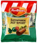 Конфеты, Рот Фронт 250 г Батончики с орехом