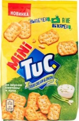 Крекер, TUC (Тук) 100 г мини со вкусом сметаны и лука флоу пак