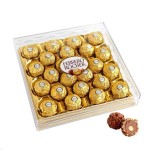 Конфеты, Ferrero Rocher (Ферреро Роше) 300 г №1 хрустящие из молочного шоколада с начинкой из крема и лесного ореха (бриллиант) 24 штуки подарочная коробка