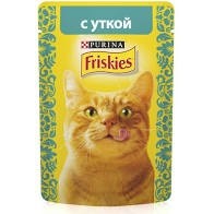 Консервы, Friskies (Фрискис) 85 г утка в подливе для кошек пауч